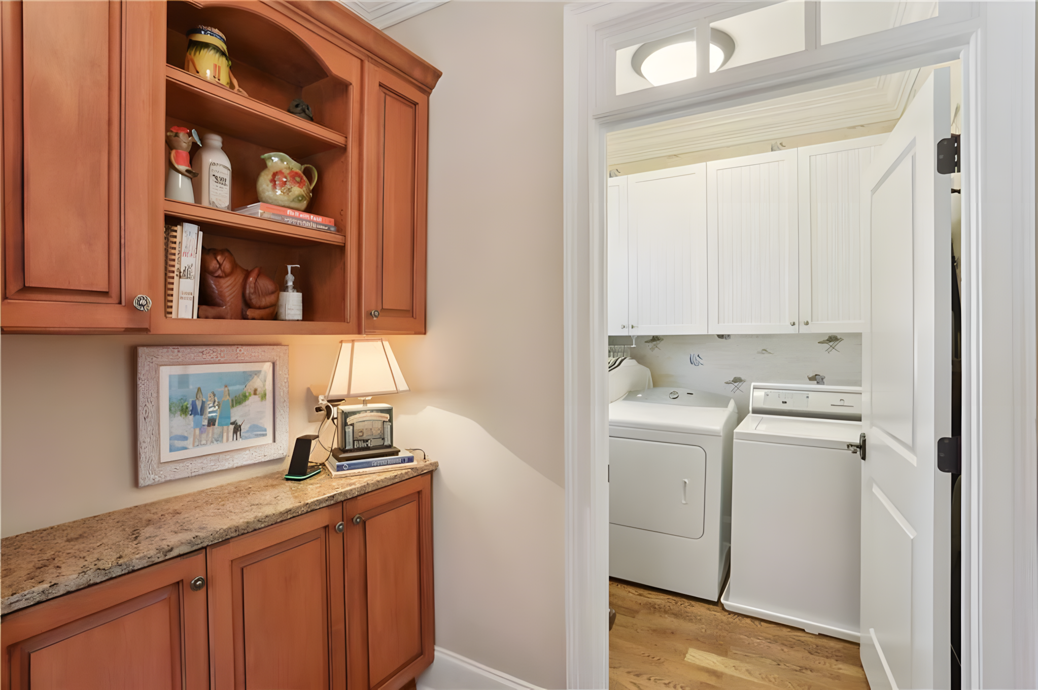kitchen entry to laundry room