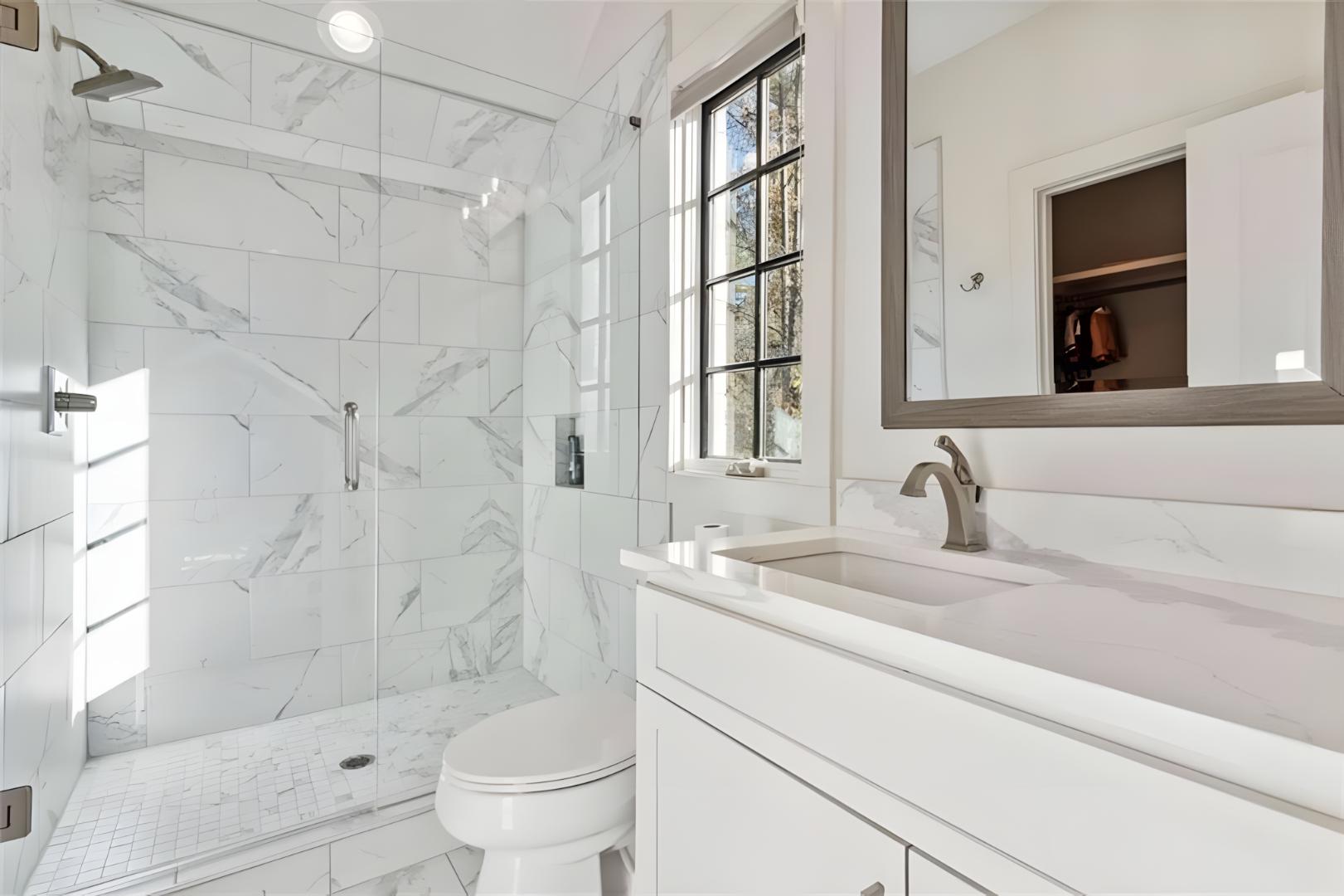 white bathroom