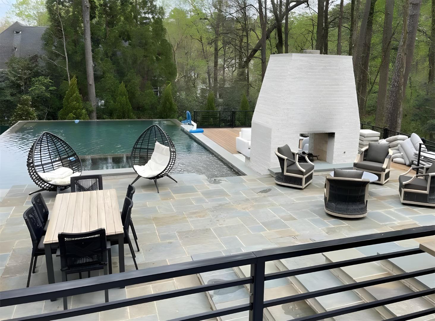 lower patio poolside