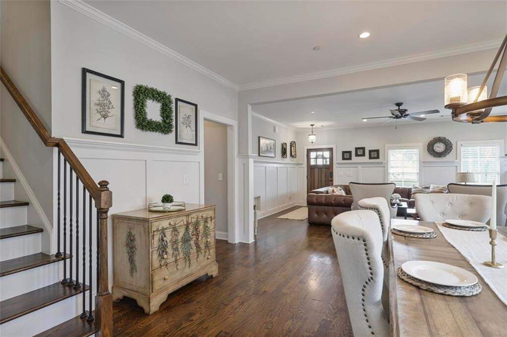 custom residence in historic Marietta district entry angle 2