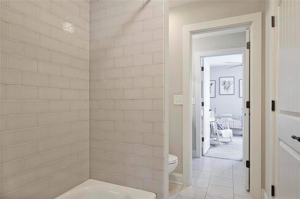 custom residence in historic Marietta district tiled shower 1