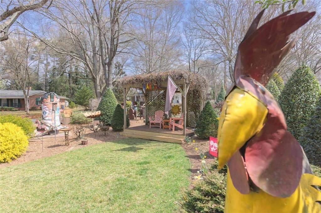 custom residence in historic Marietta district garden 2
