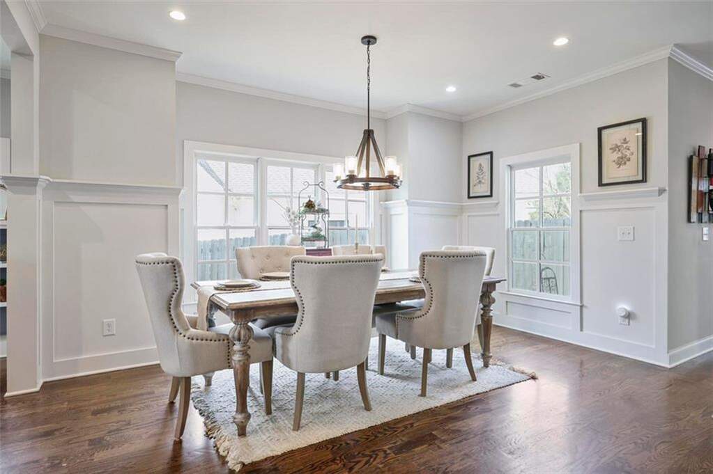 custom residence in historic Marietta district dining room